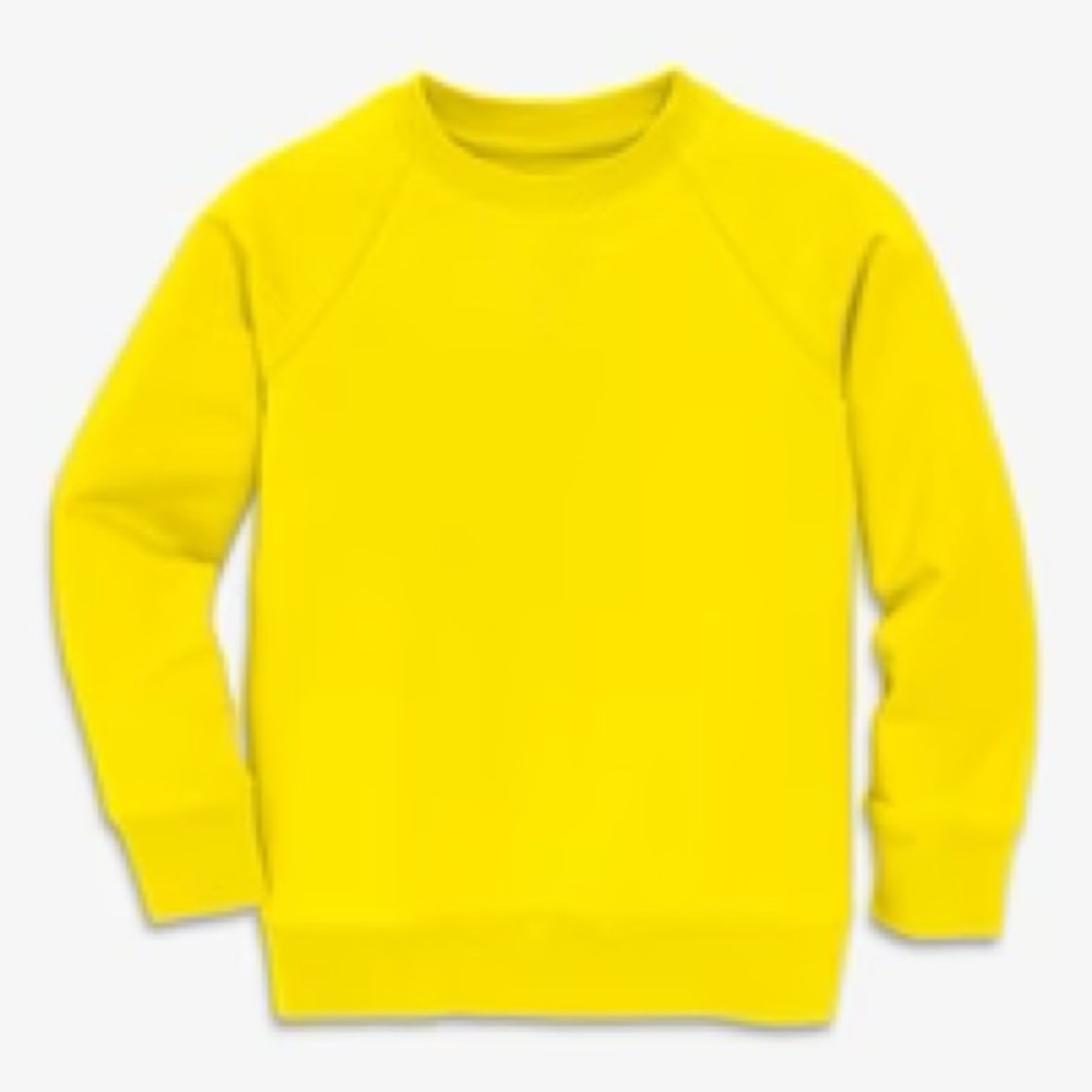 Kids Primary Crewneck Sweatshirt in Sunshine Yellow 4-5T